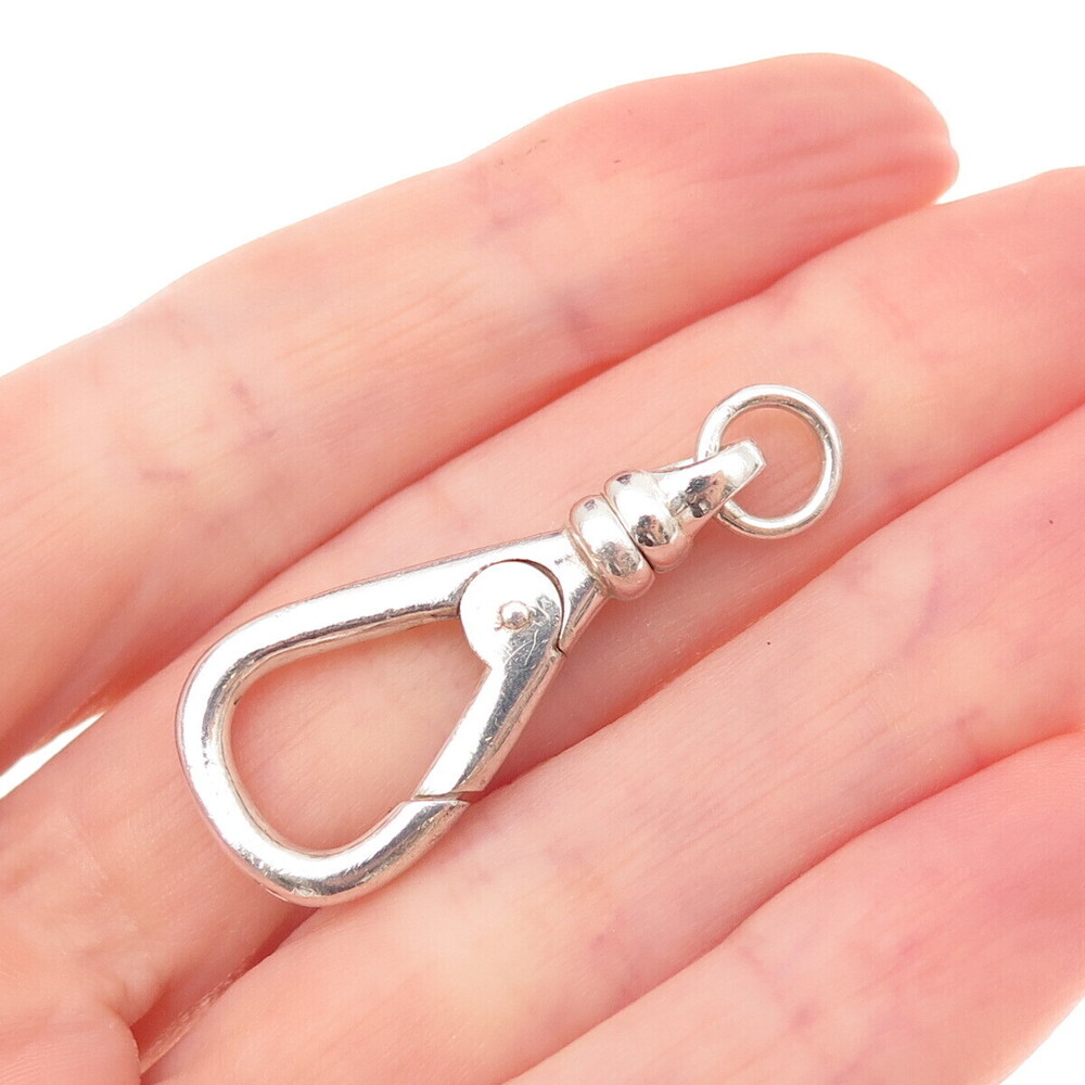 925 Sterling Silver Vintage Bracelet / Necklace Swivel Push Clasp